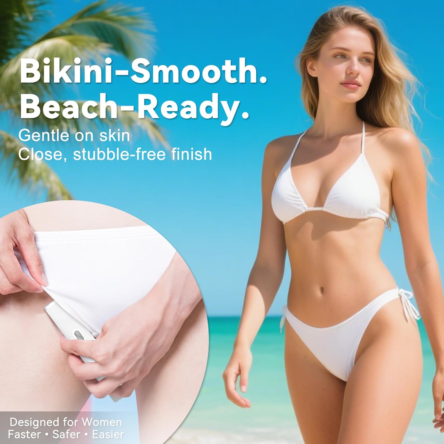 Bikini Trimmer for Women (Pearl White) - Image 2