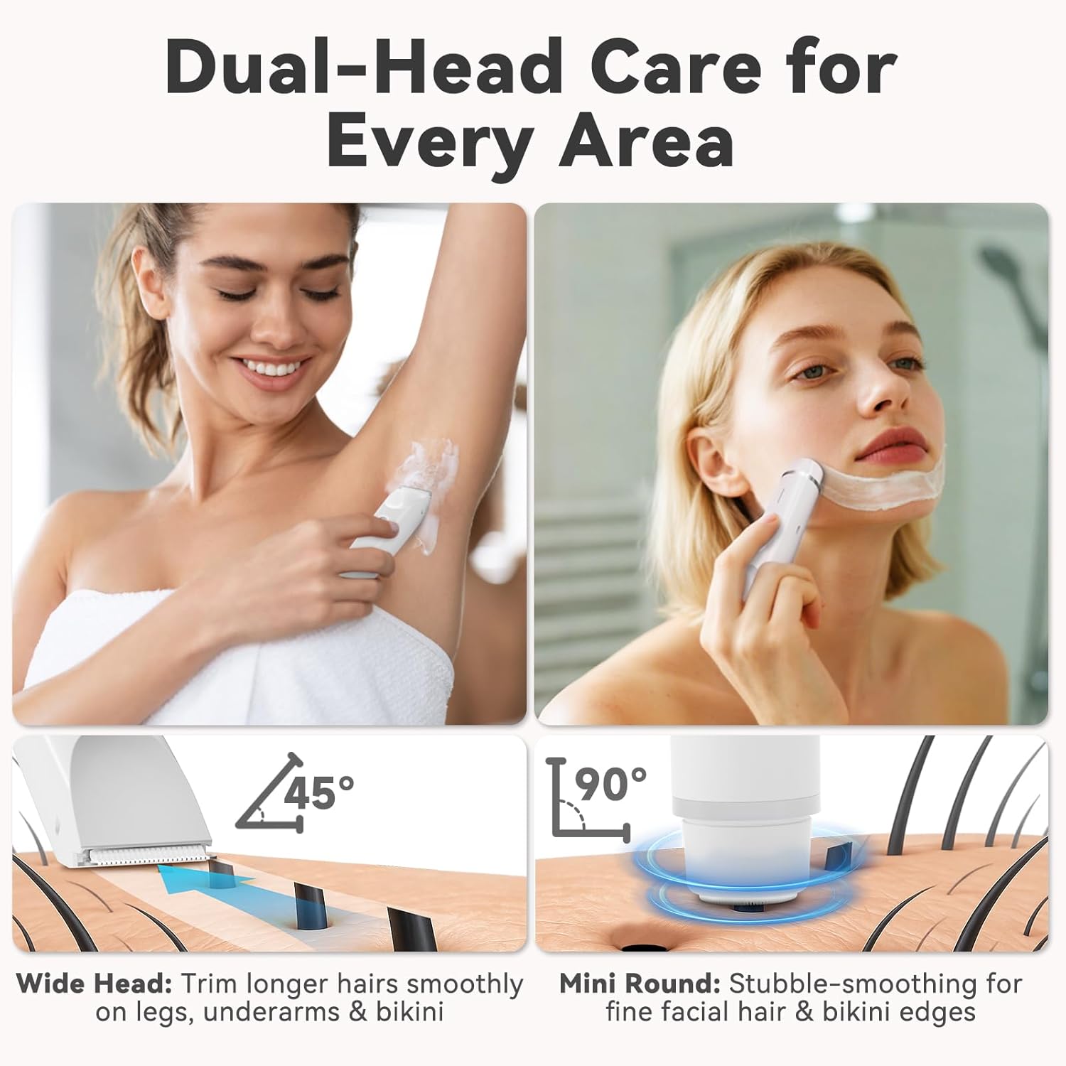 Bikini Trimmer for Women (Pearl White) - Image 7