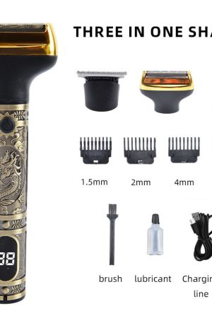 Multi Functional Beard Shaving Machine Barber Grooming Kit Multi Purpose Razor 3 in 1 Nose Beard Shaver Trimmer